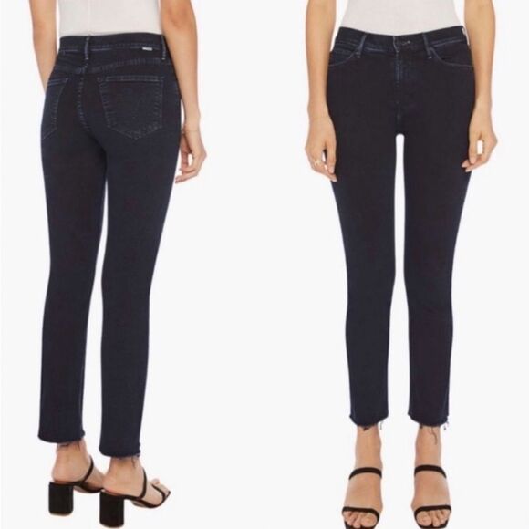 NWT Mother The Mid Rise Dazzler Ankle Fray, Size 25, Color Holding Hands - Picture 1 of 12